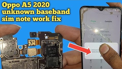 Oppo A5 2020 baseband unknown & Imei 0 show problem fix
