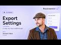 Configuring Export Settings in ParchmentAI
