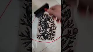 Seahorse Lino-Cut #shorts #linocut #artprocess #printmaking #blockprint #oceanart Seahorse Lino-Cut #shorts #linocut #artprocess #printmaking #blockprint #oceanart