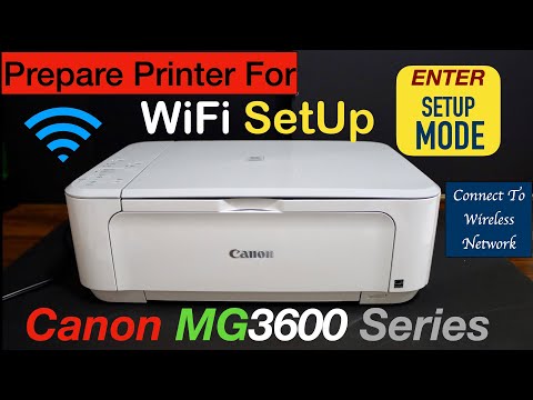 Video: Si ta lidh Canon mg3600 me WIFI?