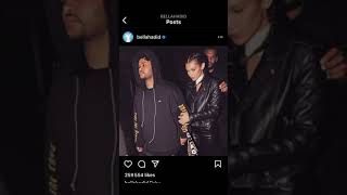 The Weeknd And Bella Hadid tiktok angelgossip Resimi