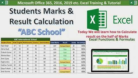 Students Result and Grade Record calculation in Excel || Result Format With Nested IF in excel