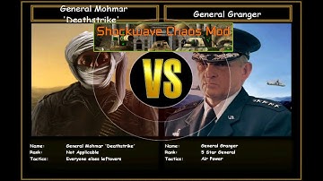 C&C Generals Shockwave Chaos GC GLA Bandana VS USA Unfair Plane | Hard