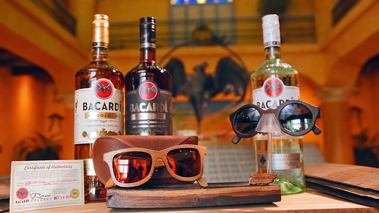 BACARDÍ Crafts Wooden Sunglasses Made From Recycled Oak Rum  display picture 1