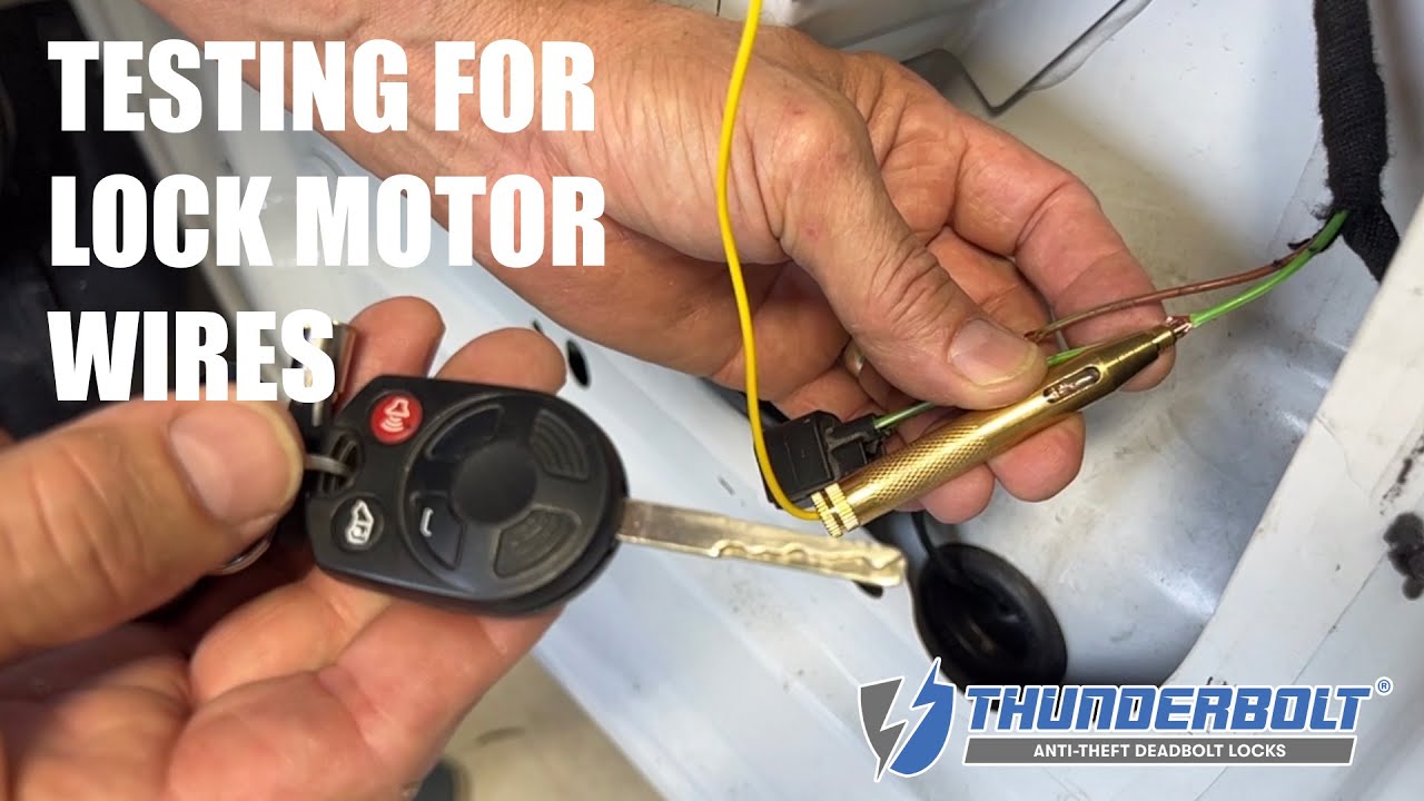 Testing and Locating Lock Motor Wires - YouTube
