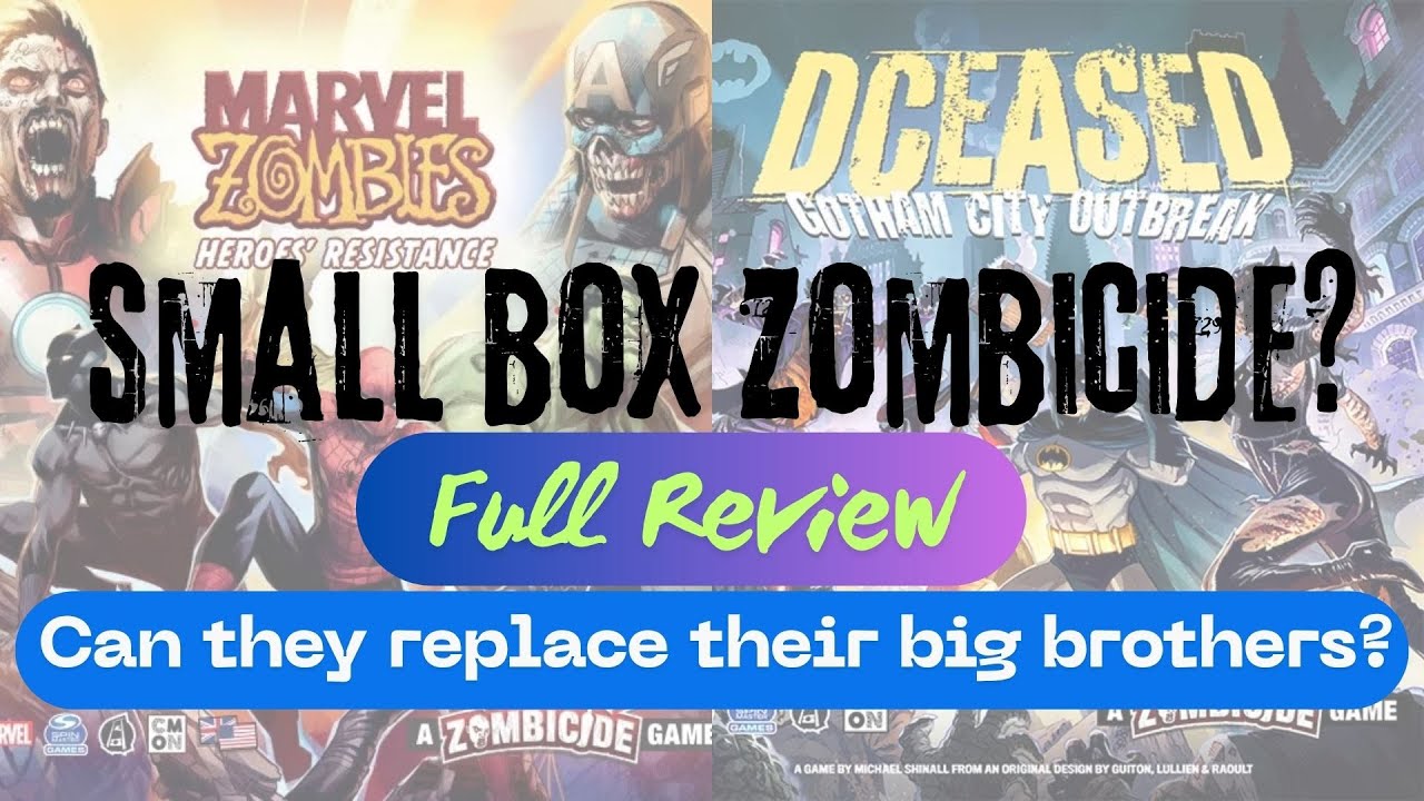 Обзор небольшой коробки «Зомбицид» — Marvel Zombies Heroes Resistance и DCeased: Gotham City Outb...