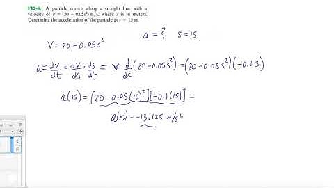 Problem F12-8 Dynamics Hibbeler 13th (Chapter 12)