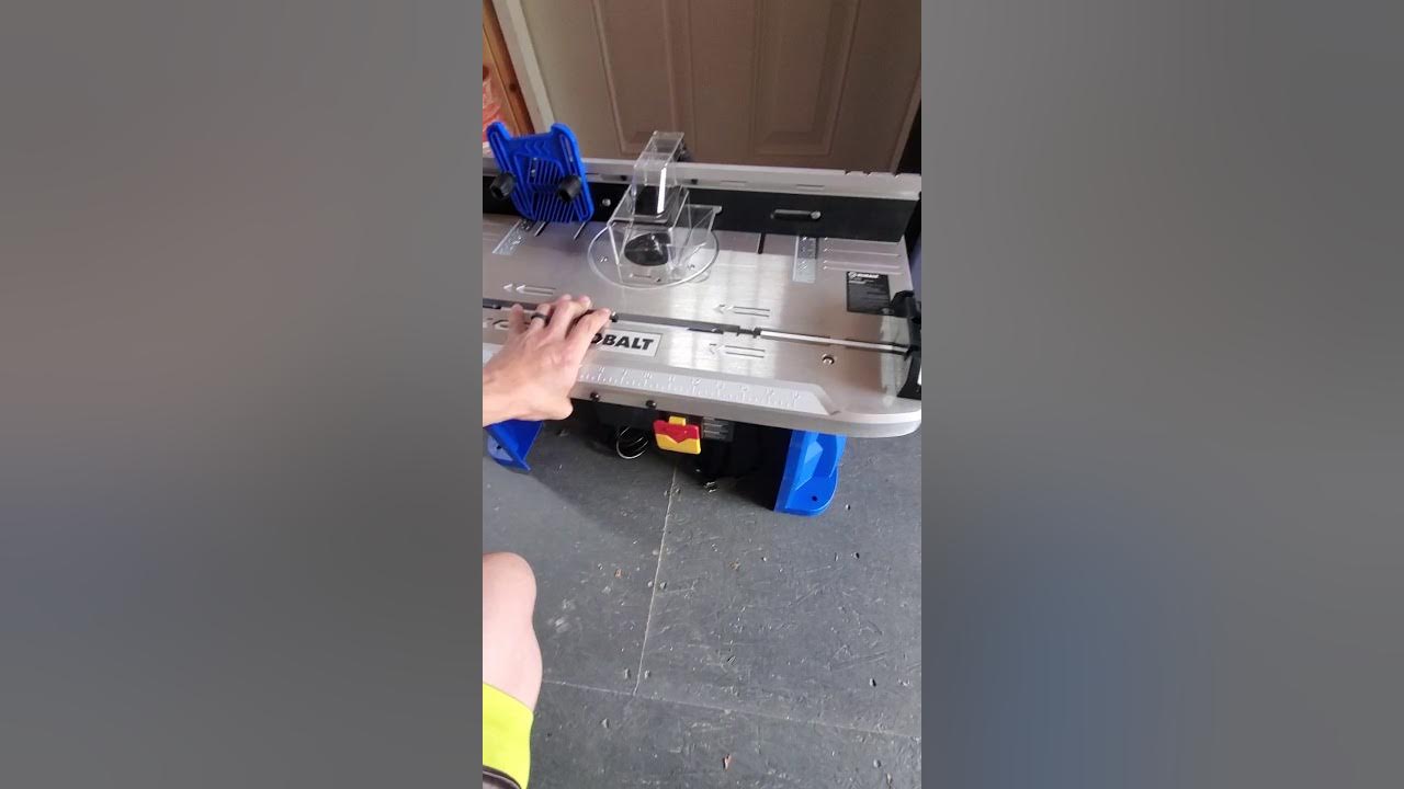 Kobalt router table combo kit review YouTube