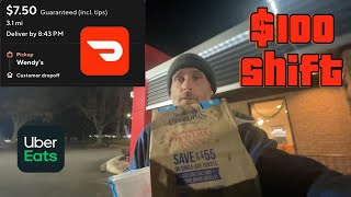 DoorDash UberEats $100 Challenge