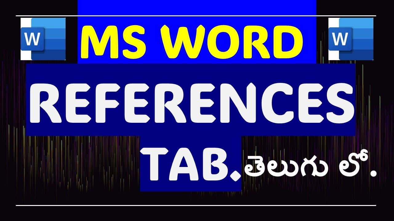 Master the References Tab in MS Word | Citations, Bibliography, Table of Contents & More! in Telugu