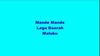Chord dan Not Balok Lagu Mande Mande