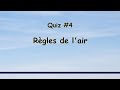 Quiz n 4  rgles de lair  formation de pilote