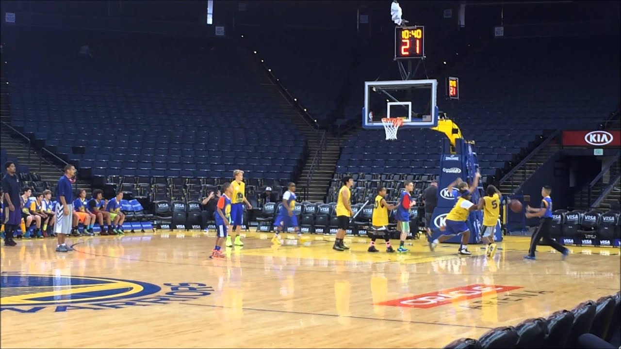 James Johnson at Golden State Warriors Basketball Camp, Oracle Arena