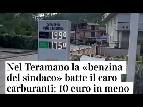Video Nel Teramano la «benzina del sindaco» batte il caro carburanti: 10 euro in meno per il pieno in u...
