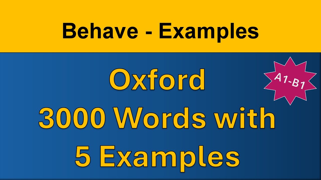 Behave - Examples - YouTube
