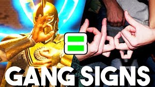 WHY DOES DR FATE USE GANG SIGNS?