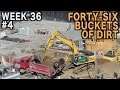 Forty-six buckets of dirt at 10X (Ⓗ Week 36 construction clips set #4)