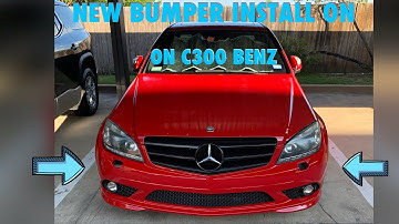 MERCEDES BENZ W204 FRONT BUMPER INSTALL W204