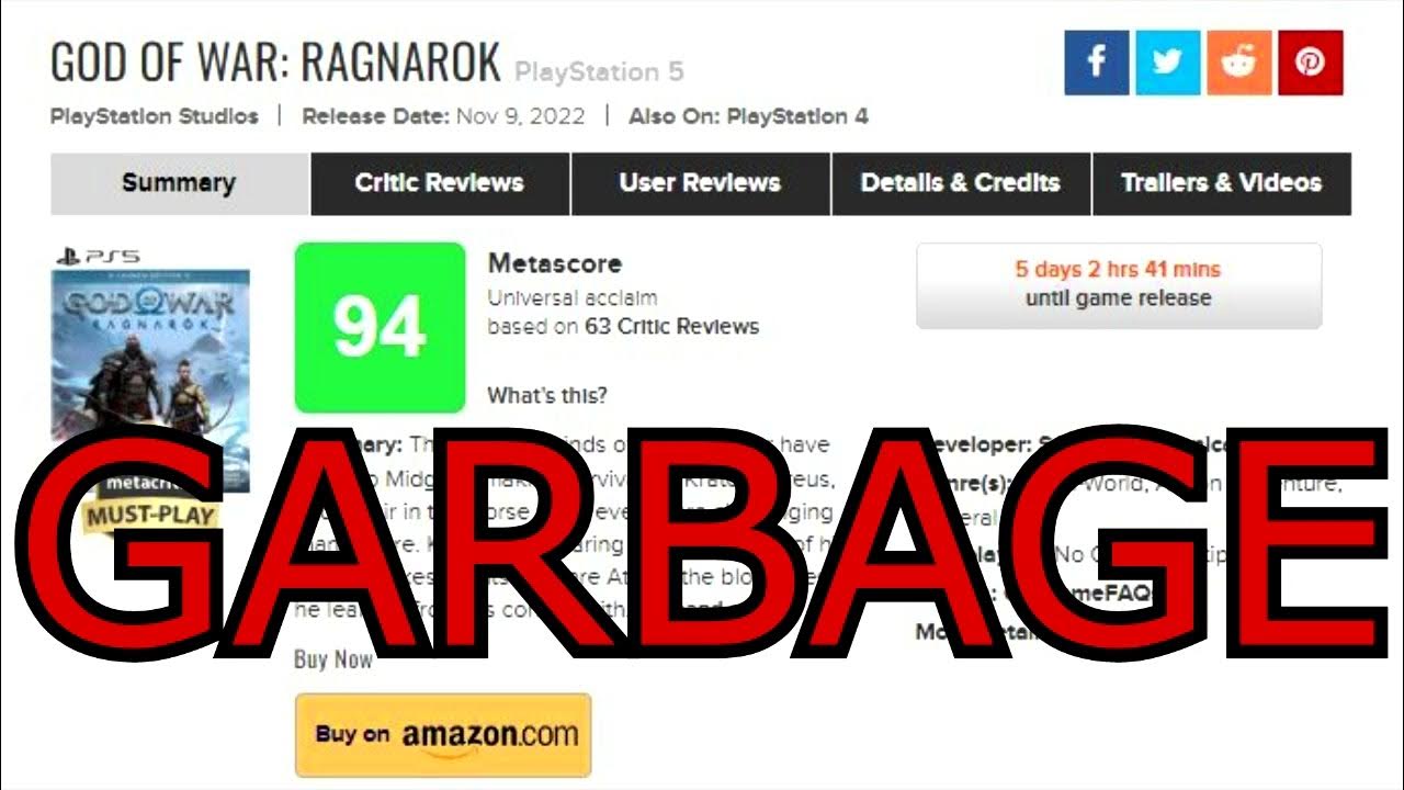God of War: Ragnarok's Metacritic Score is Out - Where Does the Game Rank  in the Series? - Prima Games