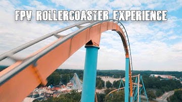 Riding a Roller-coaster  With an FPV Drone (Goliath)