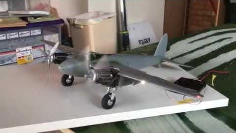 Tamiya 1/32 Mosquito with Magic Scale Modeling lights and motor
