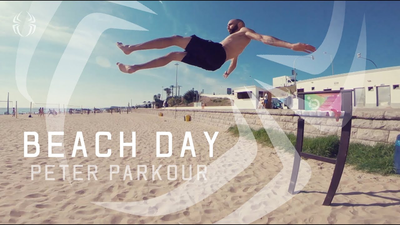 Beach day with Peter Parkour - Carcavelos beach