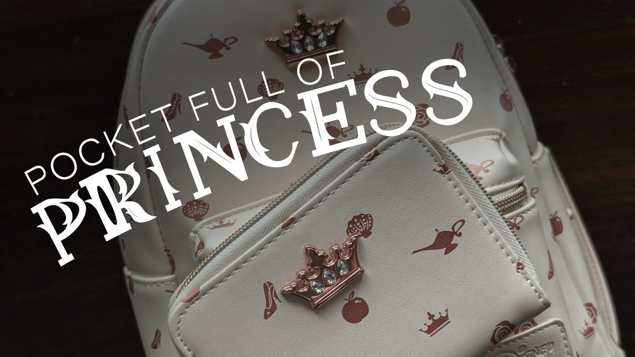 NWT Disney Princess Castle & Flower Shimmer Mini Backpack Pearlized, Embroidered Light-Up Cinderella Castle Loungefly Mini Backpack Debuts at  main image 3