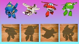 Wrong Wooden Slots With Super Wings - Coloring For Kids - Finger Family Song