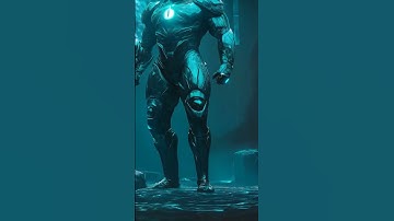 The Cyber Water God · Walking Across the Neon Waves | Sci-Fi Cinematic #Shorts