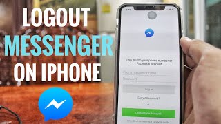 How To Logout Facebook Messenger On IPhone Easy 2019 screenshot 4