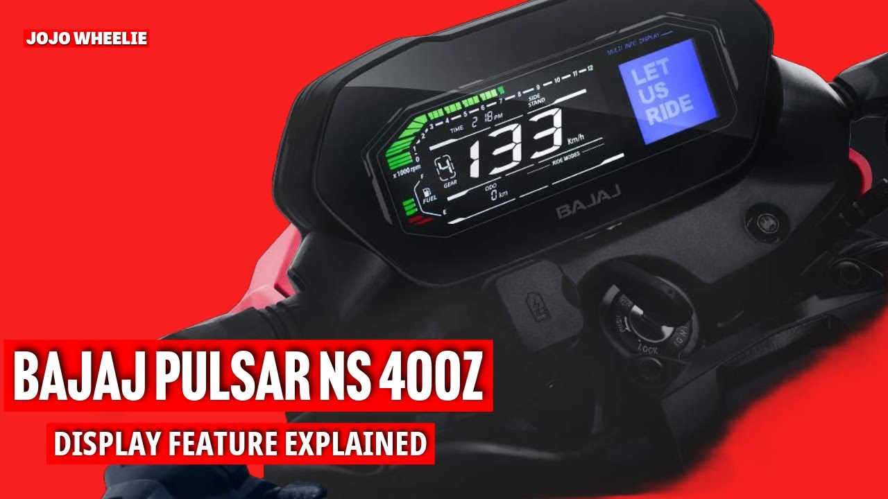2024 New Bajaj Pulsar NS400z colour LCD display features explained | Bt connectivity Navigation