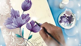 ! Create a vintage decorative painting, easy on paper! I'll teach you