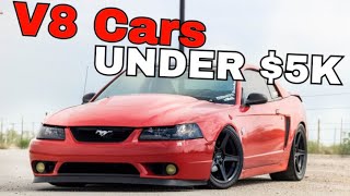 Cheap V8 Cars Under $5000 | Best Cars Under 5k