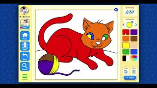 Information ABC Mouse-Kids Learning-Toddler Time Lesson 13 -Black, Brown and White Kittens Jigsaw, Cat w Yarn Update
