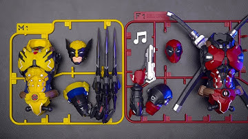 ♪Build: Mecha Deadpool & Wolverine｜Satisfying beat building | Speed build | Model Kit