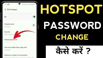 Hotspot Ka password Kaise Change kare l hotspot password Kaise badal  l hotspot password change karn