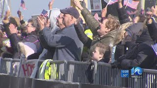 Families reunited as the Harry S. Truman Carrier Strike Group arrives in Norfolk