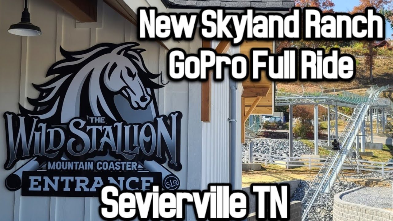 Skyland Ranch Wild Stallion Mountain Coaster Full GoPro Ride (Sevierville TN) YouTube