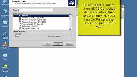 HOWTO: Add a Network Printer in Windows XP