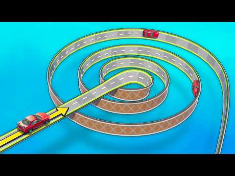 Beamng | Which Car Survives The 90° Spiral Road The Furthest?