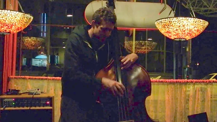 Harold Nagge plays with Taylor Coker at the Bistro...