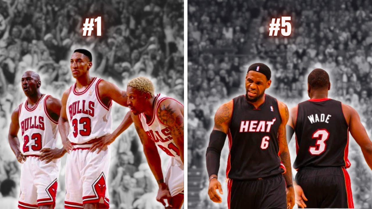 TOP 5 best TEAMS in NBA HISTORY YouTube