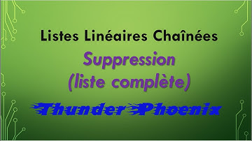 Listes Linéaires Chaînées : Comment supprimer tous les éléments de la liste