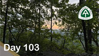 Day 103 - Climbing 7 miles up to Three Ridges and a wild wind storm | AT thru hike 2025