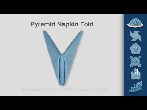 Napkin Folding | How to Make a Pyramid