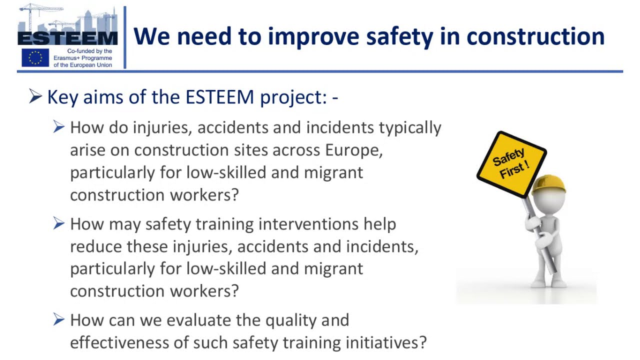 ESTEEM Safety Training for Construction Workers Understanding Society