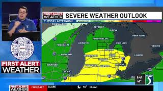 More Rain, Warmer Temps, and Severe Weather for the new week