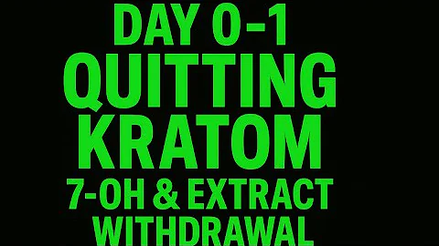 Quitting Kratom, Extracts, 7OH. Relapse & Starting Over. You’re not alone.