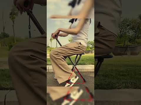 Walking Cane With Seat Real World Demo Walk Sit In One Assistive Tool