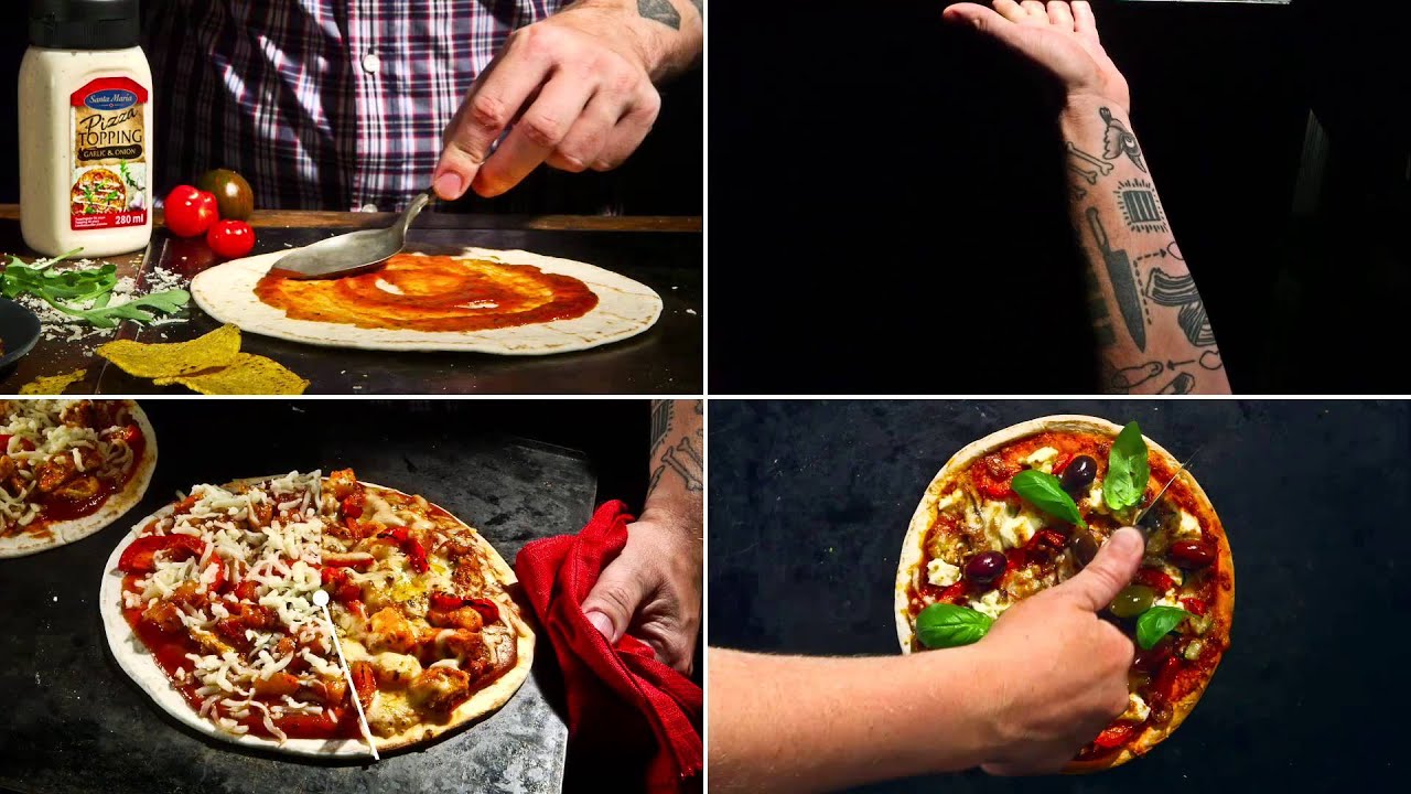 Tortilla Pizza - YouTube